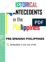 Historical Antecedent in The Philippines