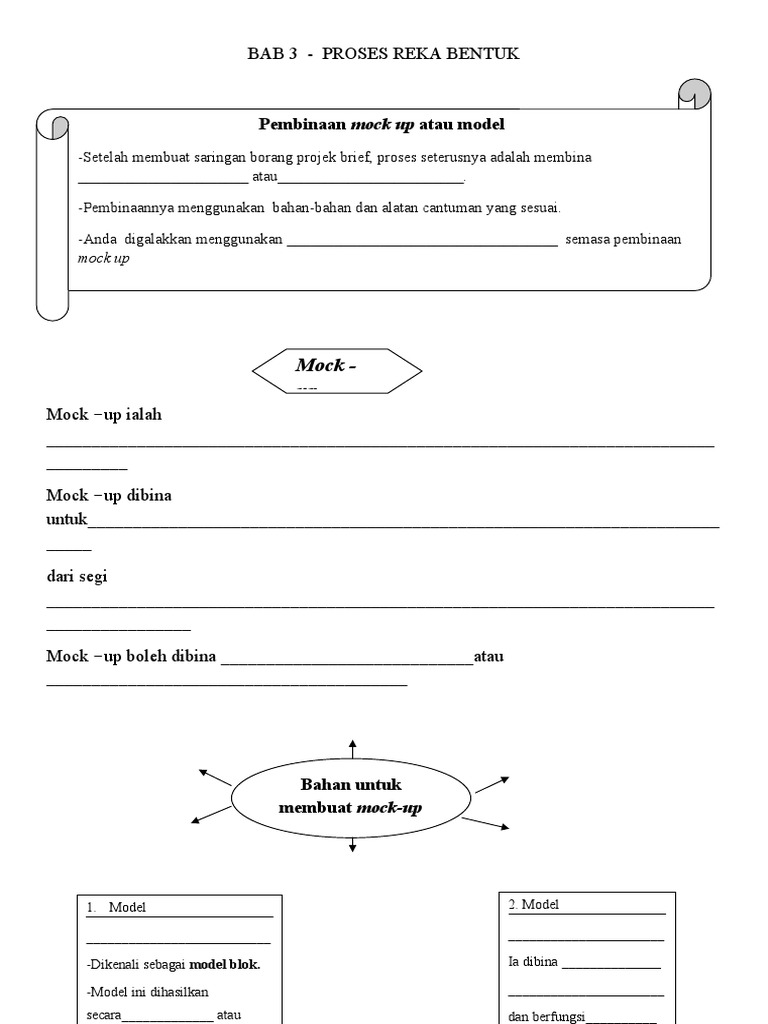 NOTA BERPANDU PKP RBT F1.bab 3 Smbung. Mock Up N Model | PDF