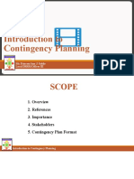 Introduction To Contingency Planning