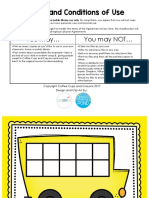 Bus Ten Frame Mat