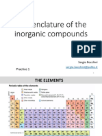 Es 1 - Nomenclature of The Inorganic Compounds