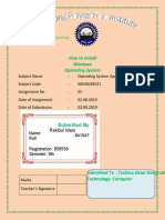 Diploma in Engineering: How To Install Windows Operating System