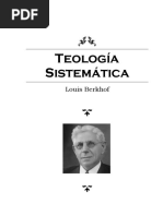 Teología Berkhof. Dios