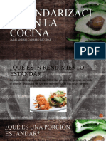 Estandarización en La Cocina