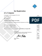 Company Certificate