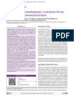 Pneumomediastinum Risk Factor For Pneumopericardium