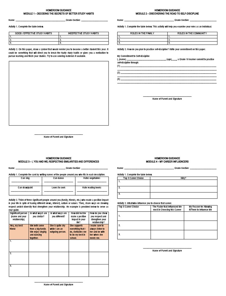 HG Activities Module 1 4 1 | PDF | Disciplines | Cognitive Psychology