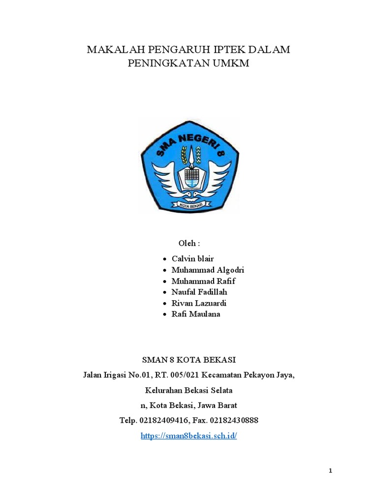 Pengaruh IPTEK pada Peningkatan UMKM | PDF