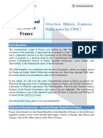 Constitutional System in France Overview History Features Polity Notes For Upsc 3d218fca