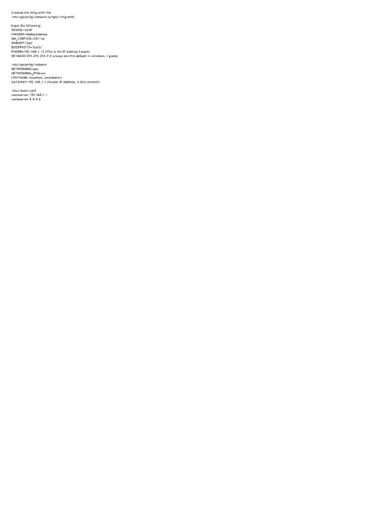 LAN Static IP NetworkManager PDF