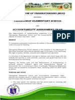 SBM Principle 1 Indicator 3 Level 3 - MOU - Accountability Assessment