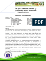 SBM Principle 1 Indicator 3 Level 3 - Minutes of Meeting MOU Signing