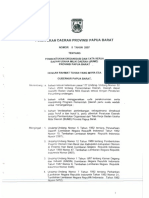 Perda PB Nomor 5 Tahun 2007 TTG Pembentukan OTK BUMD Prov PB