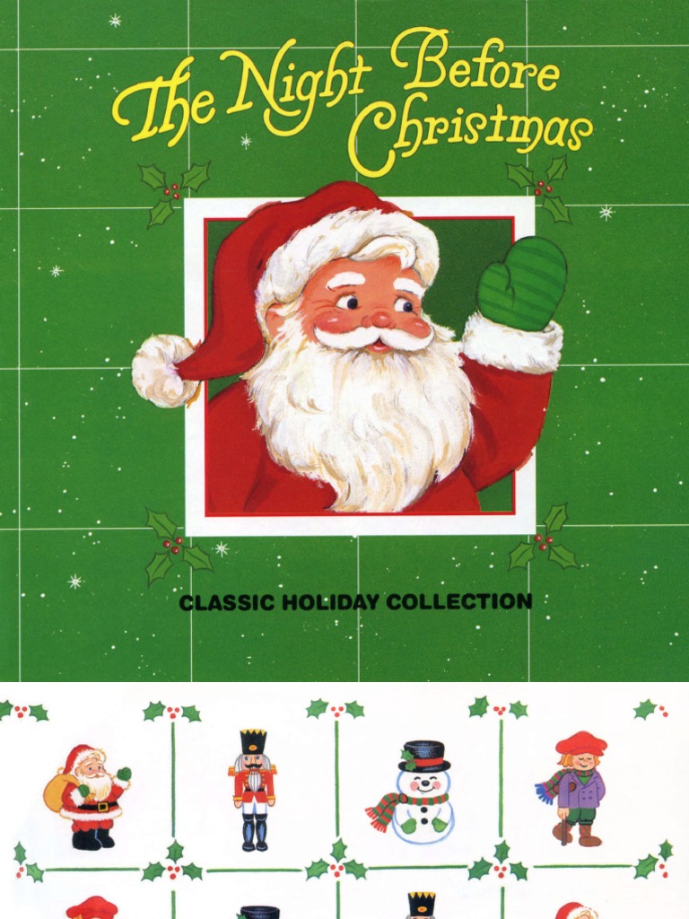 Clement Clarke Moore, The Night Before Christmas (1993) | PDF