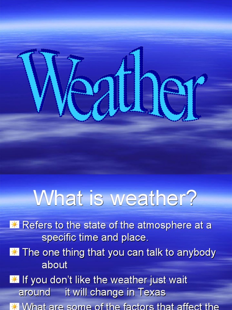 Weather | PDF | Cloud | Weather