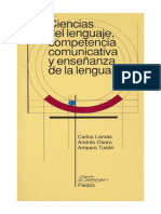 LOMAS, C. OSORO, A. & TUSÓN, A. - Ciencias Del Lenguaje, Competencia Comunicativa y Enseñanza de La Lengua (OCR) (Por Ganz1912)