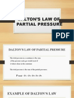 Dalton's Law of Partial Pressure