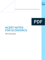 Ncert Notes For Economics: 9th Standard