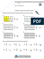 Equivalent Fractions 2 Fraction Strips