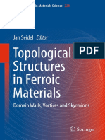 Topological Structures in Ferroic Materials Jan Seidel Eds