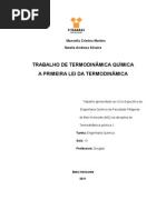 trabalho de termodinamica