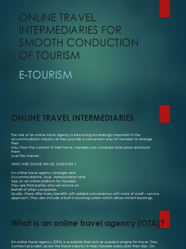 Online Travel Intermediaries For Smooth Conduction of Tourism PDF