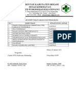 Daftar Kebutuhan Sarpras Sesuai Instruksi Monev