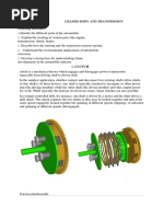 Learning Outcomes: Chassis Body and Transmission