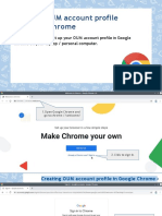 Creating OUM Account Profile in Google Chrome