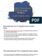 The BEST TAXATION SYSTEM in The WORLD