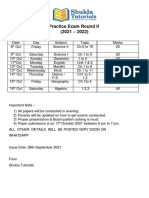 Pratice Exam Class 9 Round 2