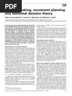 Decision Theory in Planning and Cognitive Sciences