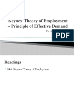 04A. Keynes Theory of Employment - Effective Demand
