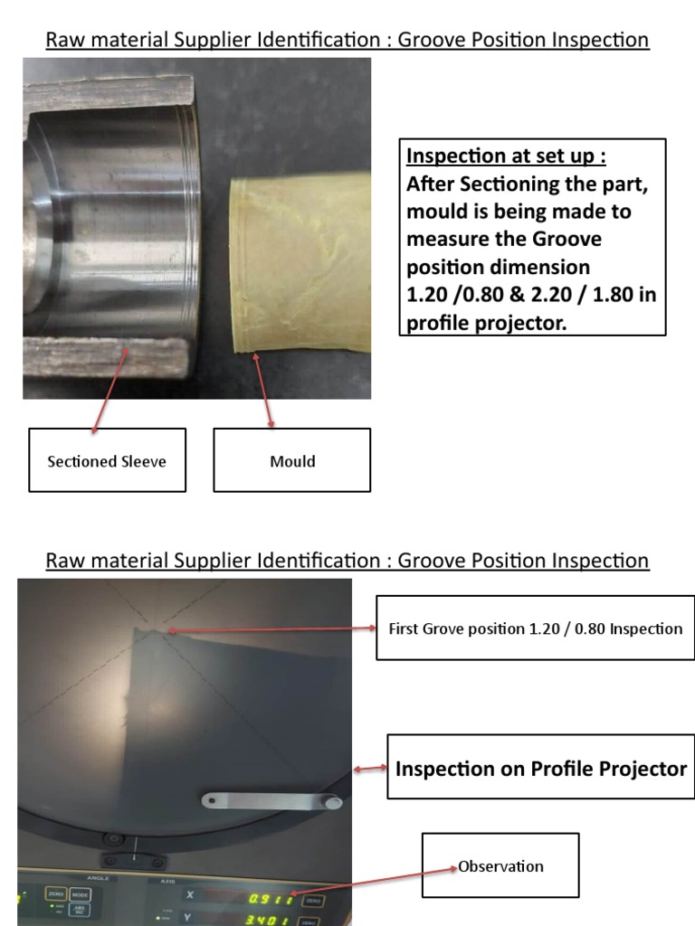 Groove Position Inspection Process | PDF