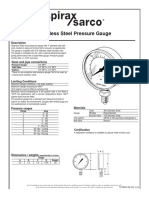 Stainless Steel Pressure Gauge TI P027 03 US