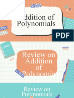 1Q - 2 Review of Adding Polynomials