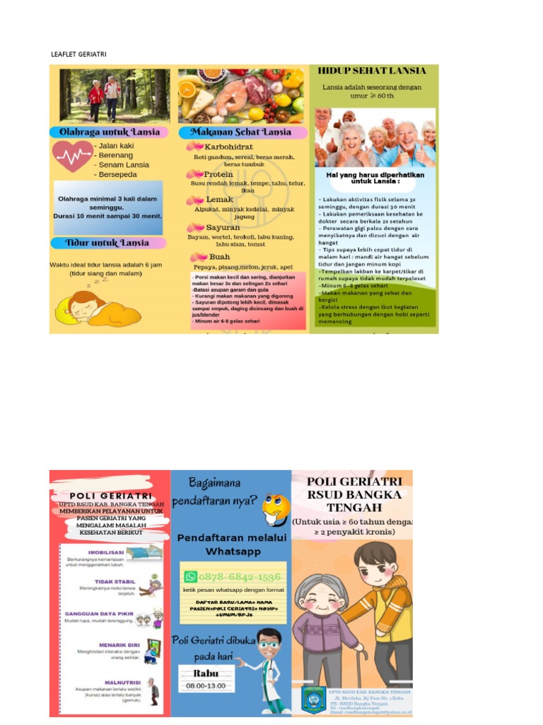 Leaflet Geriatri | PDF