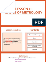 Topic 2 - 1 Basic of Metrology