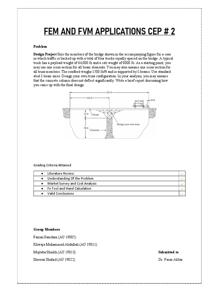 Designing Of A Truss Members Using Modern Fe Tool Pdf Truss Bridge