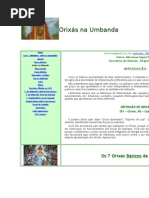 Orixás na Umbanda