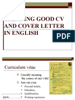 Create Effective CV and Cover Letter