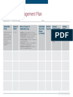 Stakeholder Engagement Plan