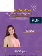 Parts of A Deped Action Research Proposal