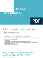 4 - Ensuring Quality of References Applied in Students Assignments