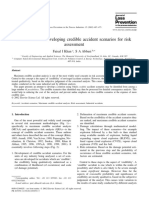 A Criterion For Developing Credible Accident Scenarios For Risk Assessment