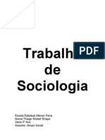 Trabalho de Sociologia Grupo Social