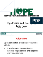 Hospital Preparedness for Epidemics and Emerging Infectious Diseases