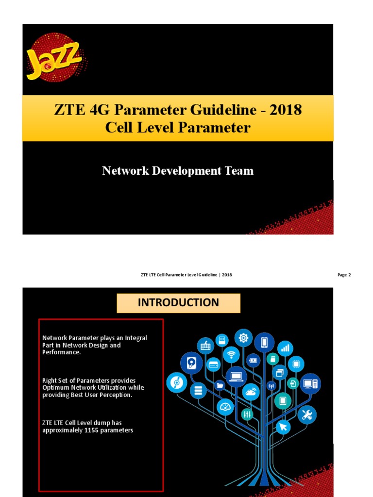 ZTE 4G LTE Cell Parameter Guide | PDF | Lte (Telecommunication) | High ...