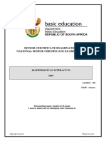 Mathematical Literacy P1 May-June 2019 Eng