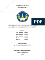 Kelompok 1 - Laporan Praktikum Kimia Farmasi Ii - Acetosal